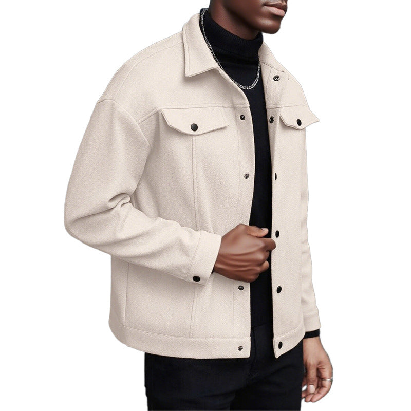Herren lässige Übergangsjacke mit praktischen Taschen und modernem Kragen Echoarchiv