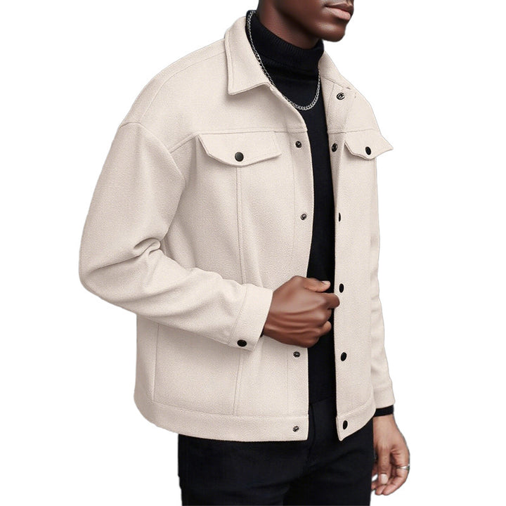 Herren lässige Übergangsjacke mit praktischen Taschen und modernem Kragen Echoarchiv