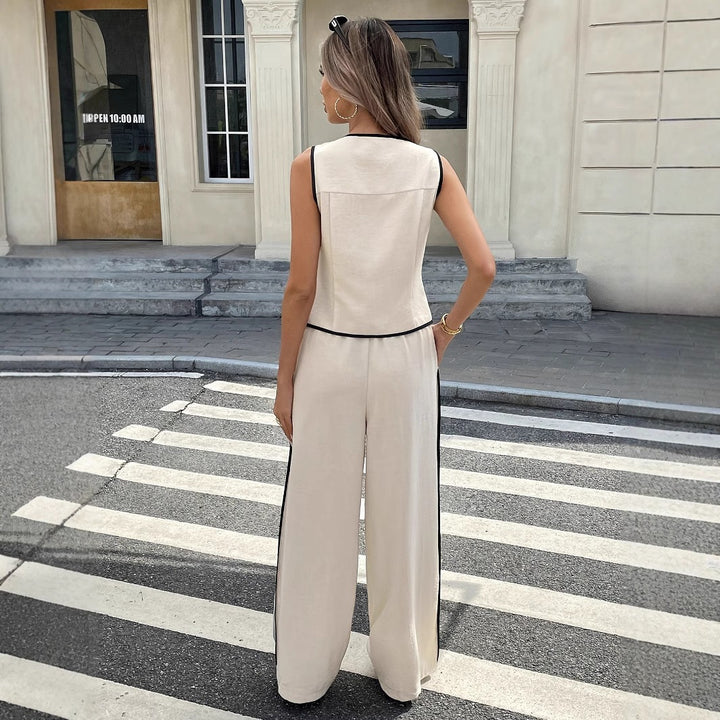 Damen Elegante und bequeme Loungewear mit Knopfleiste Echo Archiv