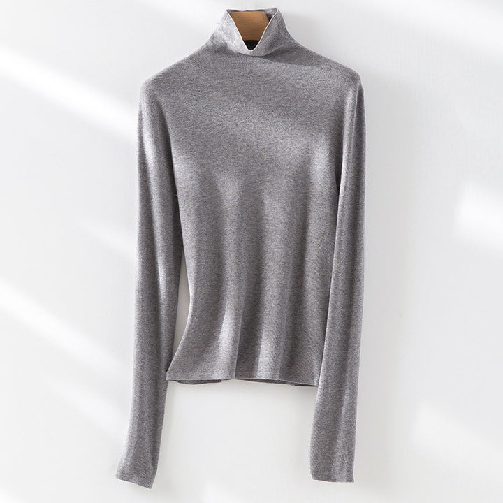 Damen Slim-Fit Feinstrick-Rollkragenpullover mit Stretch Echoarchiv
