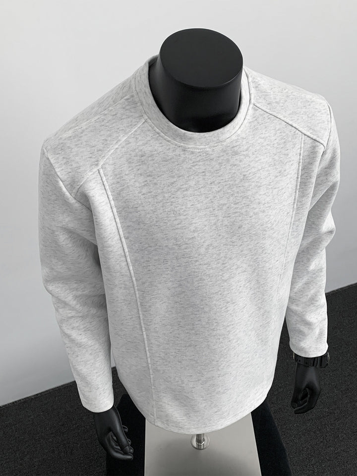 Herren Sweatshirt mit strukturierten Nahtdetails und Rundhalsausschnitt Echo Archiv