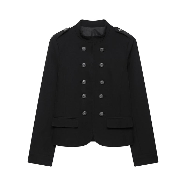 Damen Doppelreihige Militärjacke mit Stehkragen Echo Archiv