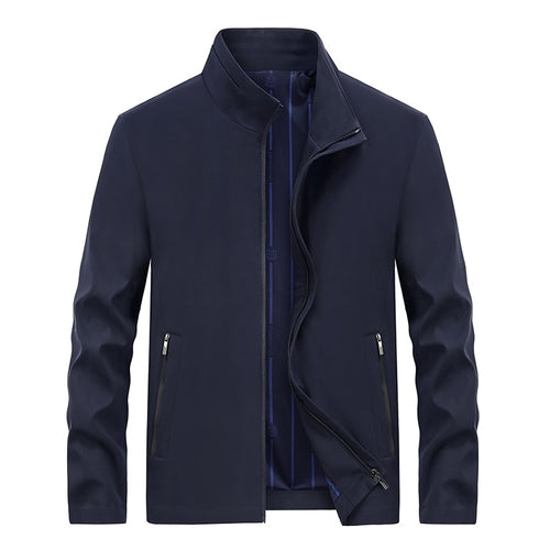Herren Urbaner Softshell-Übergangsblouson mit Stehkragen, verdecktem Reißverschluss & feinem Innenfutter Echoarchiv