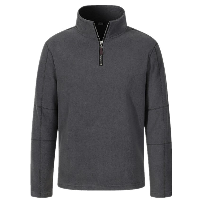 Herren Fleece-Pullover mit Stehkragen und Halbreißverschluss Echoarchiv