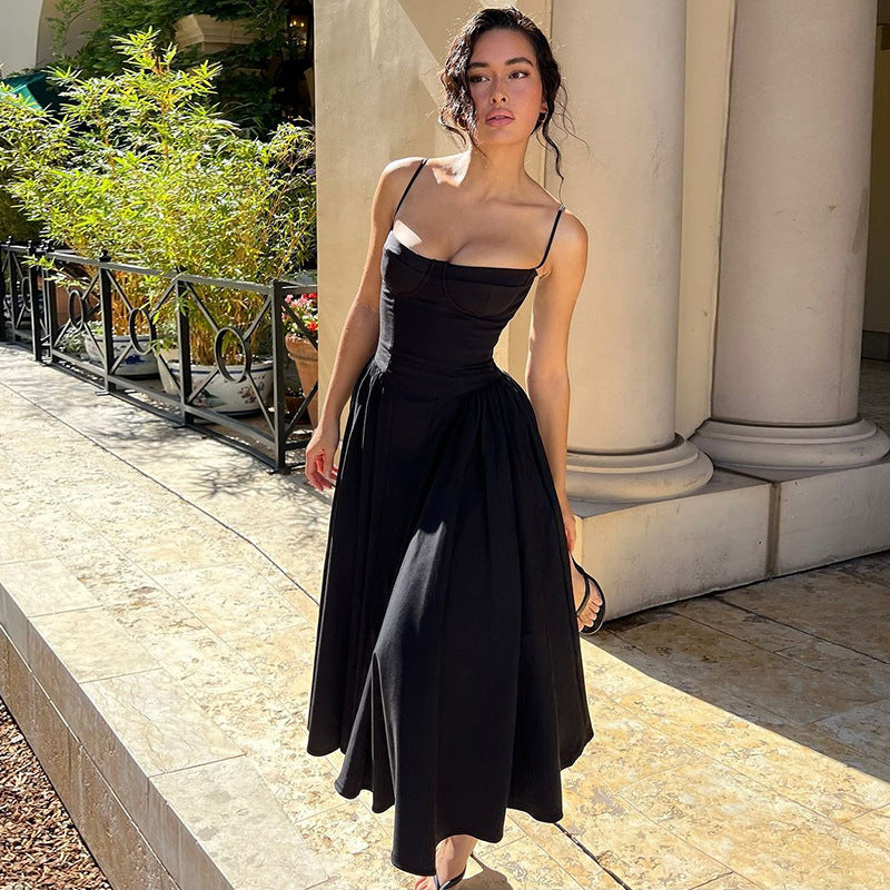 Damen Maxi-Kleid mit elegantem Bustier-Oberteil und fließendem Rock Echo Archiv