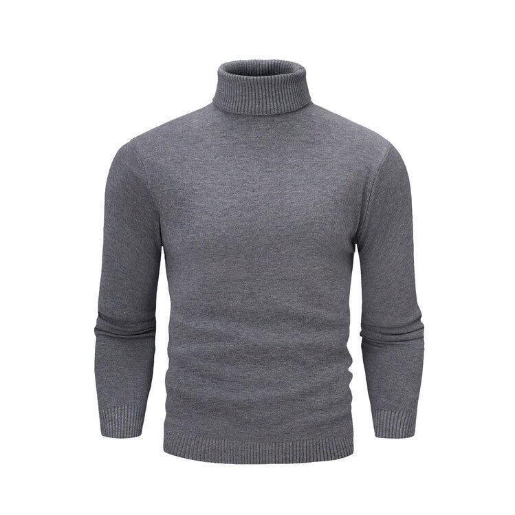 Herren eleganter Rollkragenpullover aus feiner Merinowolle Echoarchiv