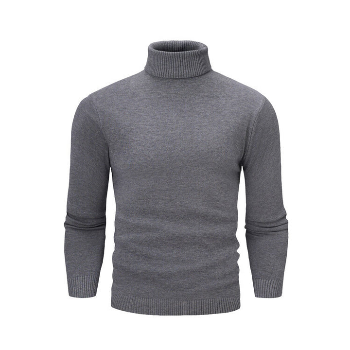 Herren eleganter Rollkragenpullover aus feiner Merinowolle Echoarchiv