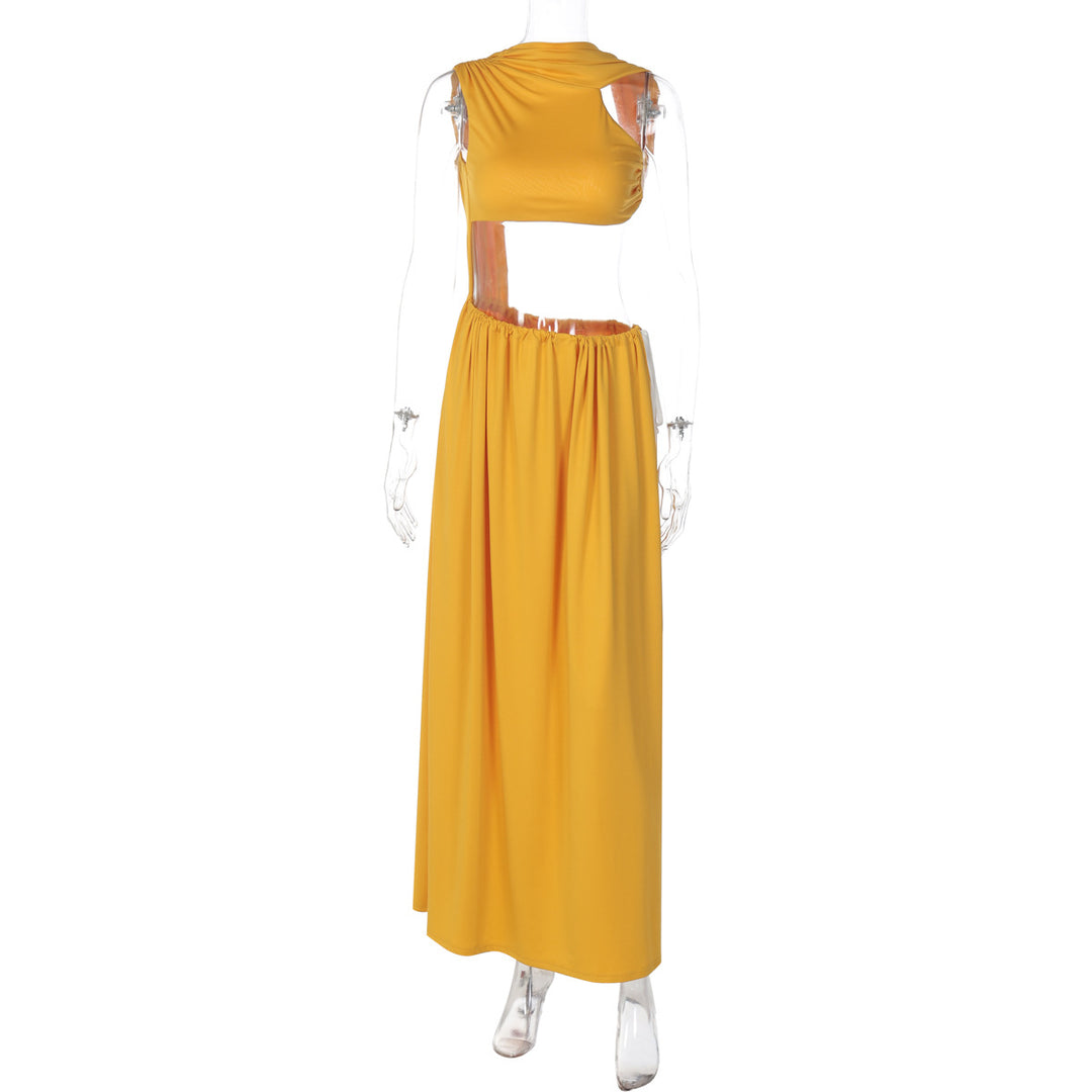 Damen Elegantes Maxikleid mit raffiniertem Cut-Out-Design und fließendem Schnitt Echo Archiv