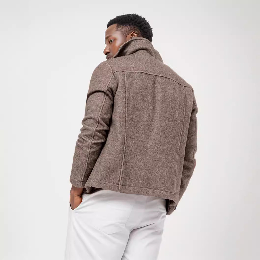 Herren modische Utility-Jacke mit strukturierten Details Echoarchiv