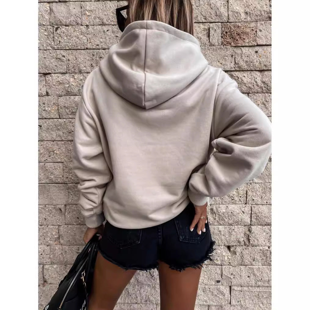 Damen Kapuzenpullover mit weichem Fleece-Innenfutter und lässigem Schnitt Echoarchiv