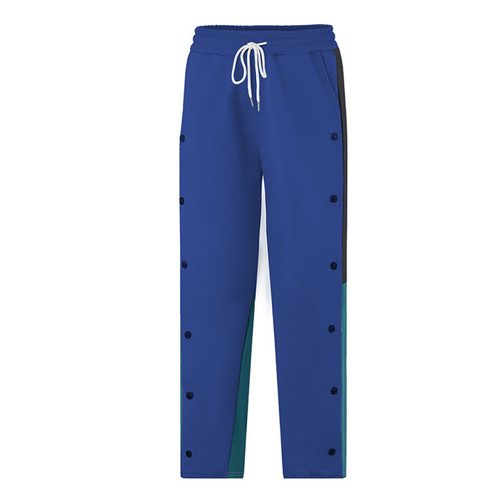 Herren Sportliche Freizeithose mit Knöpfen und elastischem Bund Echo Archiv
