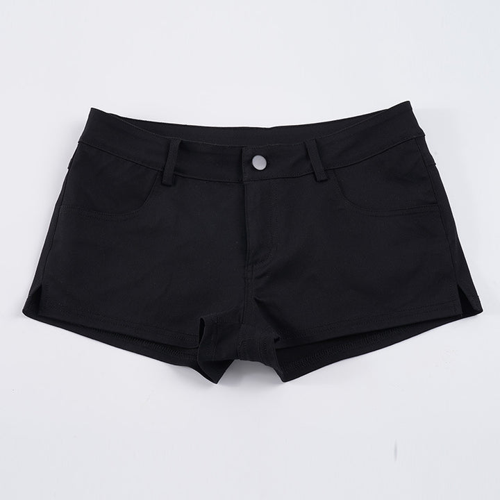 Damen trendige Shorts mit hohem Bund und elastischem Material Echo Archiv