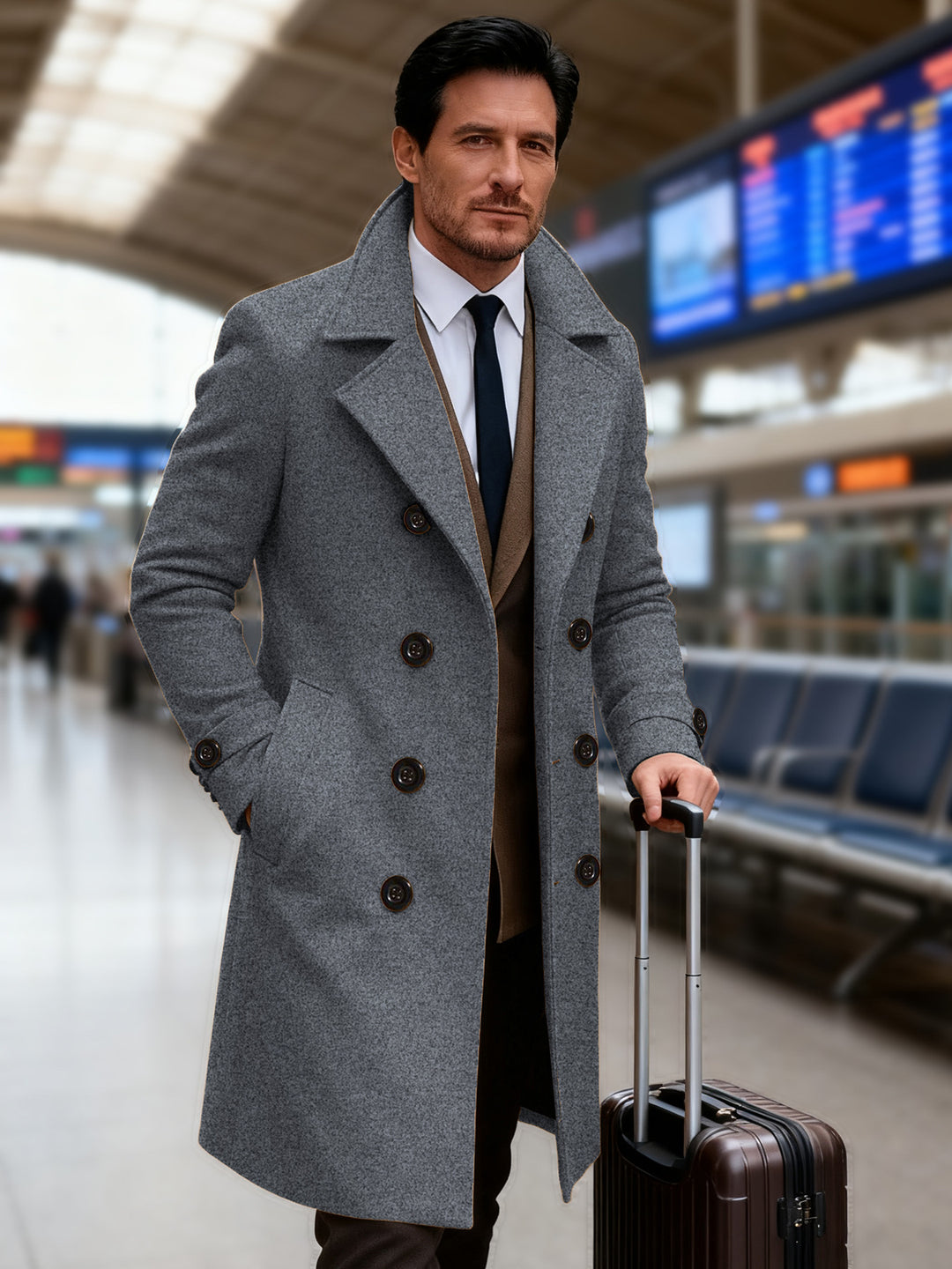 Herren eleganter Doppeltunnelmantel Echoarchiv