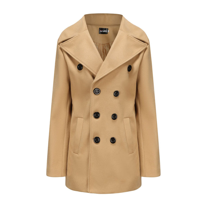 Herren eleganter und stilsicherer Peacoat mit doppelter Knopfreihe Echoarchiv