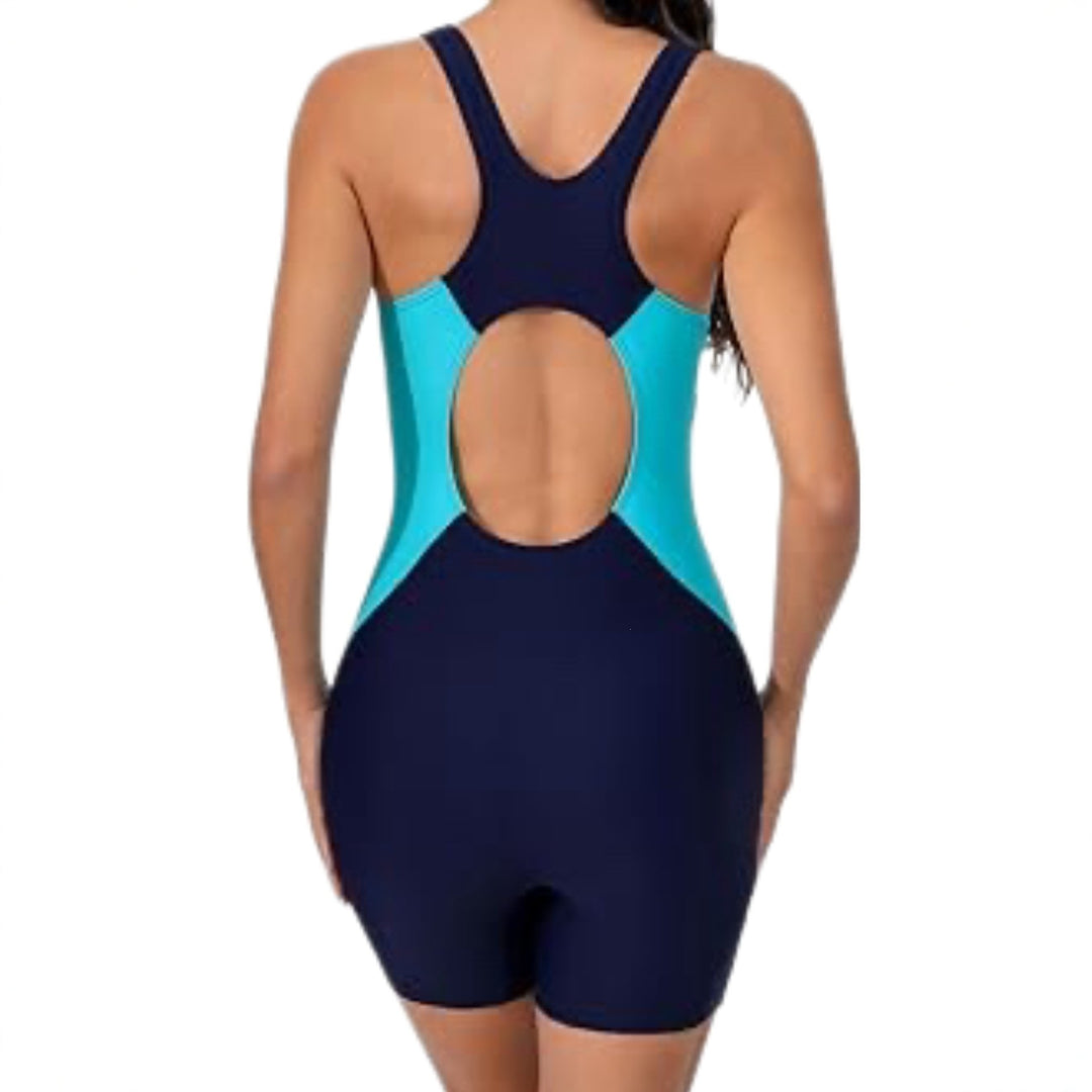 Damen Sportlicher Schwimmanzug mit kurzen Beinen Echo Archiv