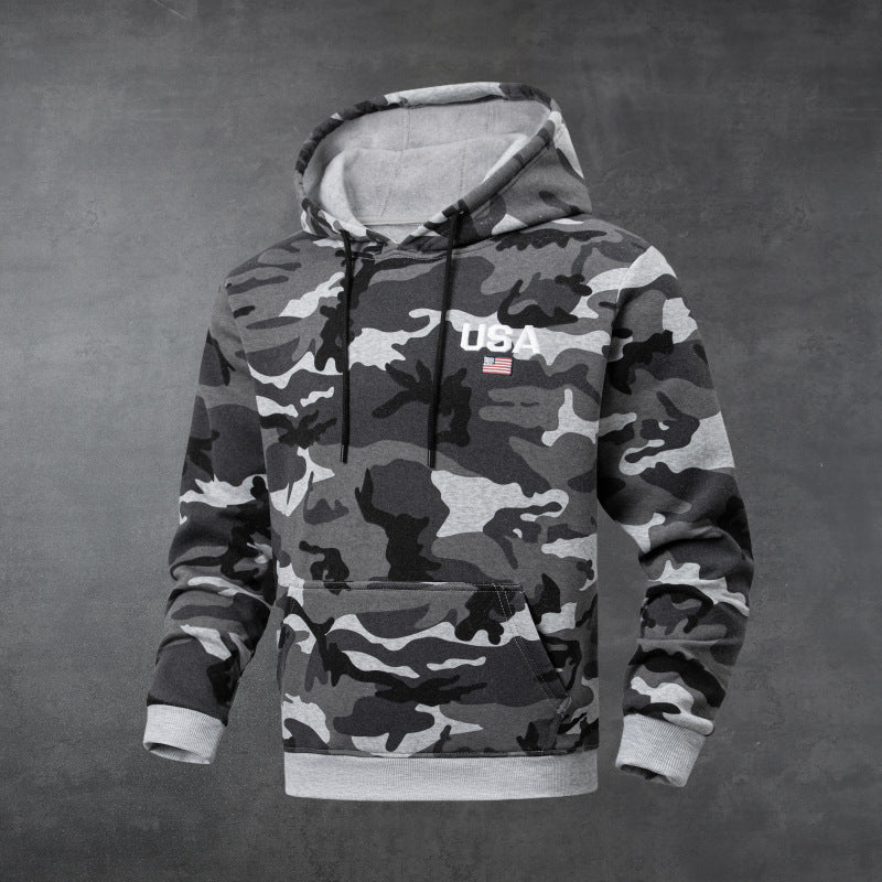 Herren Kapuzenpullover im Camouflage-Design Echo Archiv