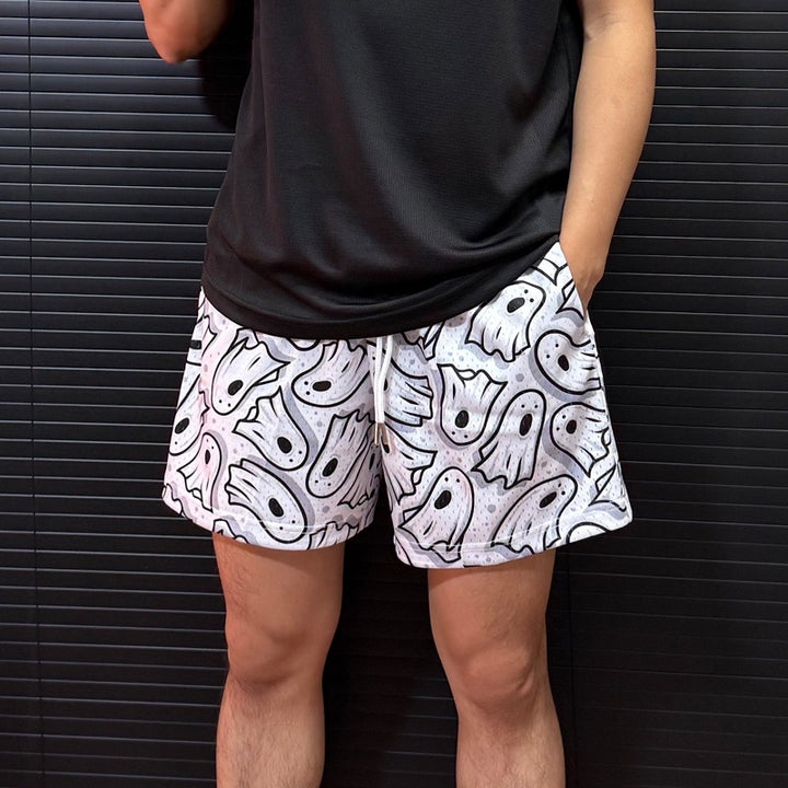 Herren Ghost Print Badehorts Echoarchiv