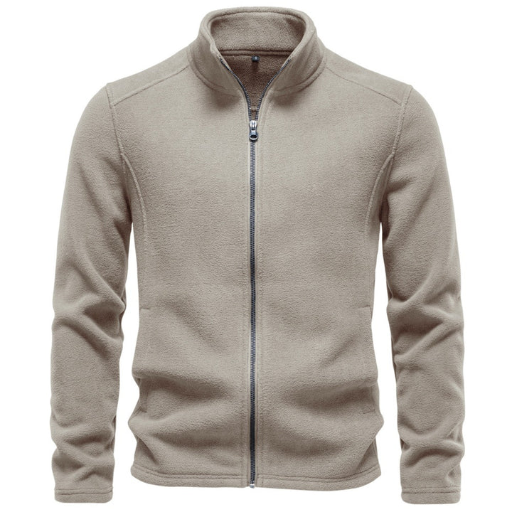 Herren Fleecejacke mit Stehkragen und durchgehendem Reißverschluss Echoarchiv