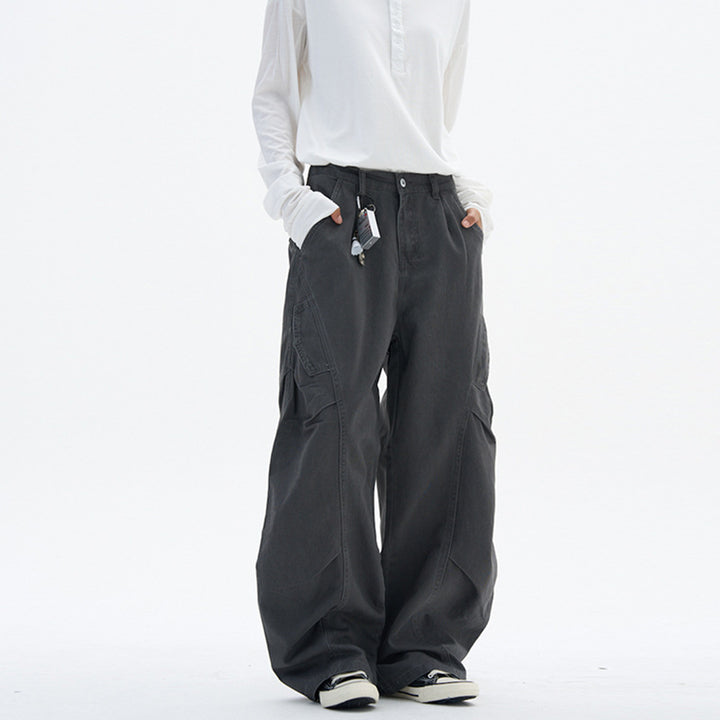 Damen weite Cargo-Hose im Baggy-Stil mit Utility-Taschen Echo Archiv