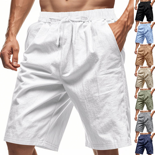 Herren nan lässige Bermudashorts aus Baumwollmix mit elastischem Bund Kordelzug und Seitentaschen Echo Archiv