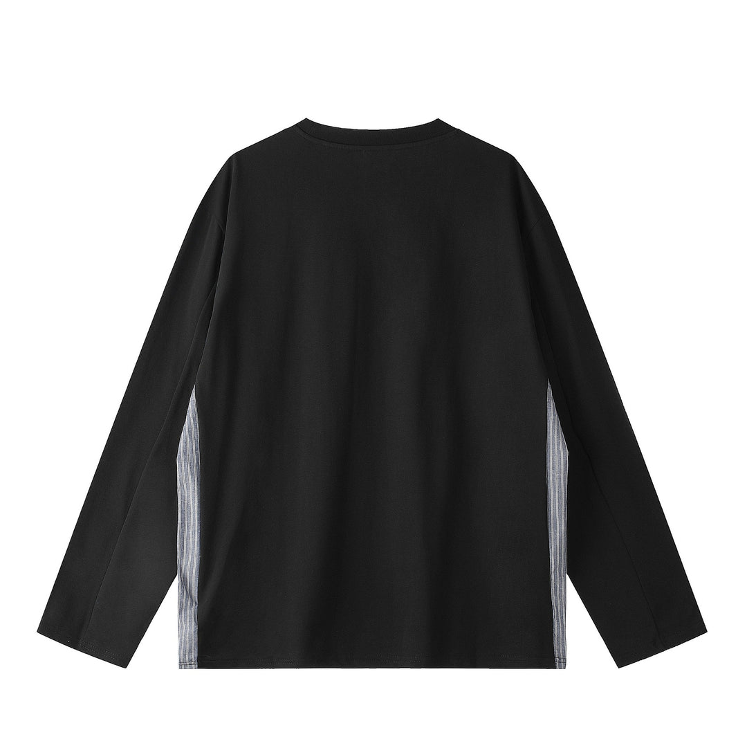 Unisex Oversize-Sweatshirt mit seitlichen Streifenpaneelen und Rundhals Echoarchiv