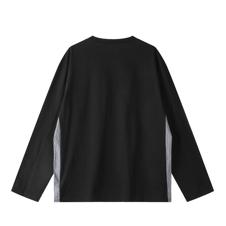 Unisex Oversize-Sweatshirt mit seitlichen Streifenpaneelen und Rundhals Echoarchiv