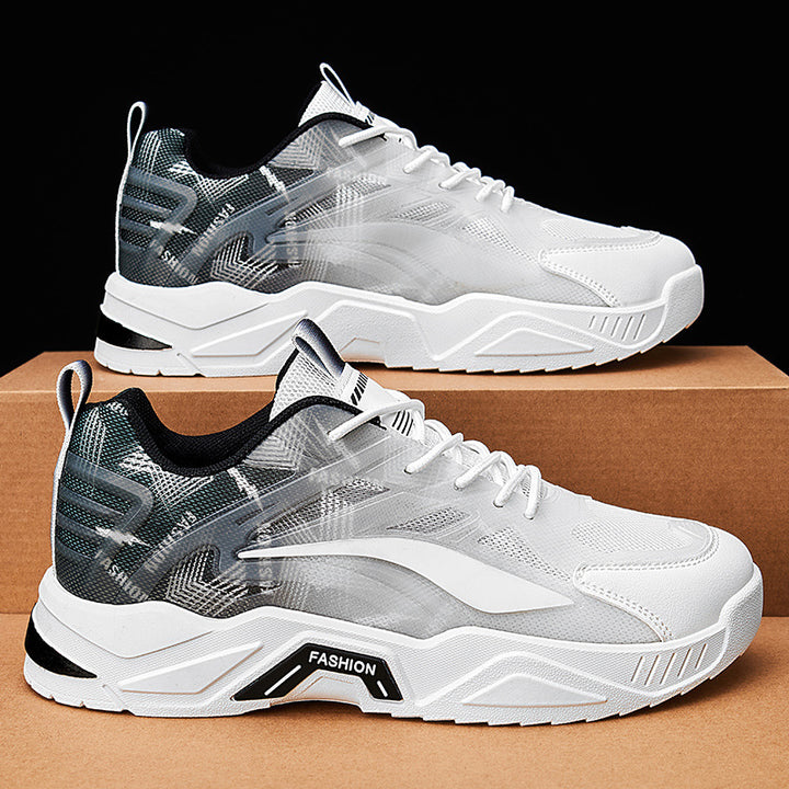 Herren Performance-Laufsneaker mit halbtransparentem Mesh-Obermaterial und sichtbarer Luftkammer – Tavélo