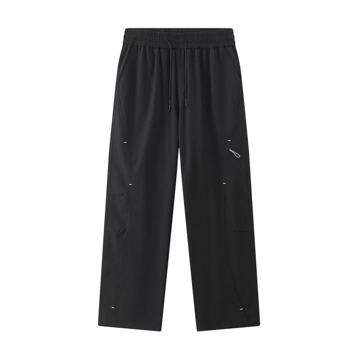 Herren Weite Relaxed-Cargo-Freizeithose mit Tunnelzugbund & Multifunktions‑Taschen Echoarchiv