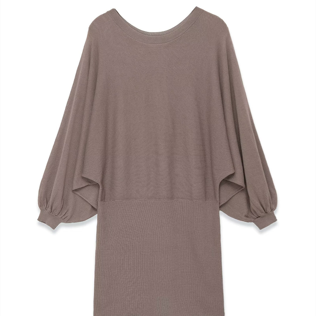 Damen luftiges Kleid mit weitem Schnitt und eleganten Puffärmeln Echo Archiv