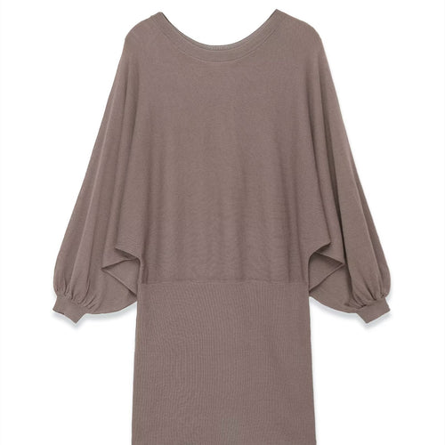 Damen luftiges Kleid mit weitem Schnitt und eleganten Puffärmeln Echo Archiv
