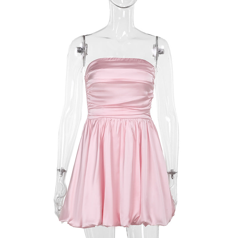 Damen Modisches Minikleid mit schmalem Oberteil und Tüllrock Echo Archiv