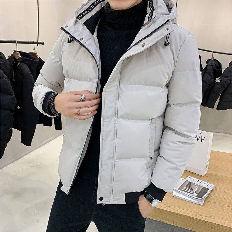 Herren isolierte Steppjacke mit praktischer Kapuze Echoarchiv