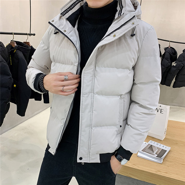 Herren isolierte Steppjacke mit praktischer Kapuze Echoarchiv