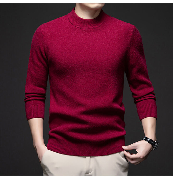 Herren eleganter Rollkragenpullover aus weichem Material Echoarchiv