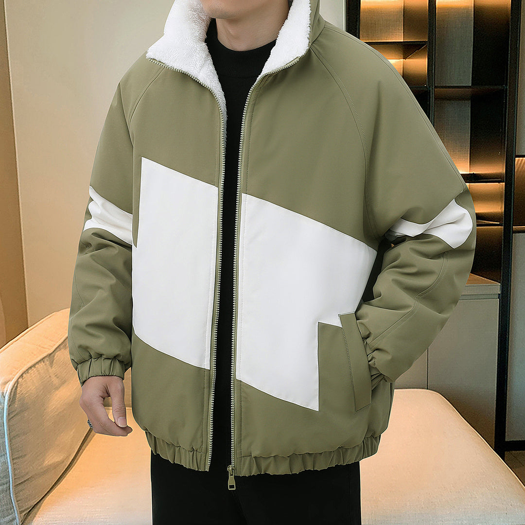 Herren sportliche Winterjacke im modernen Look mit wärmendem Innenfutter und verstellbarem Kragen Echoarchiv