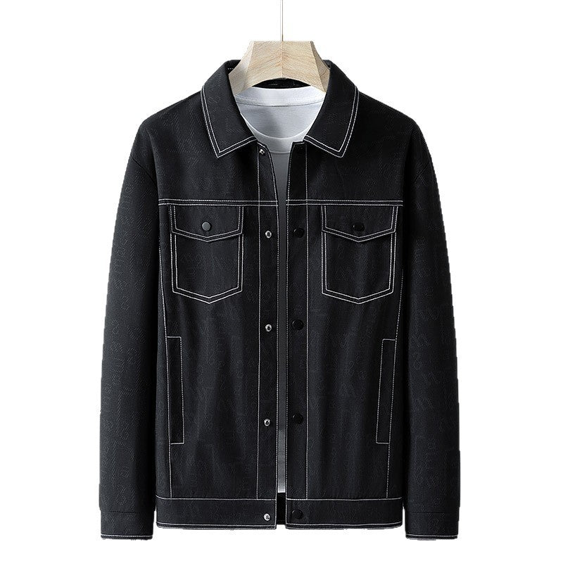 Herren Modische Denim Jacke Echo Archiv