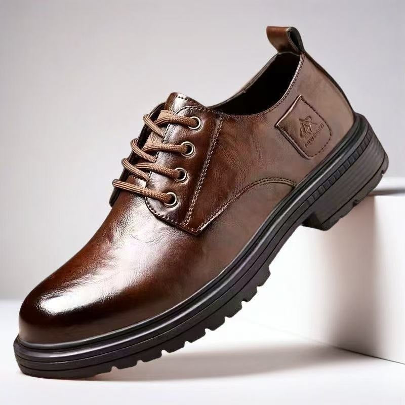 Herren Elegante Leder Schnürschuhe Echoarchiv