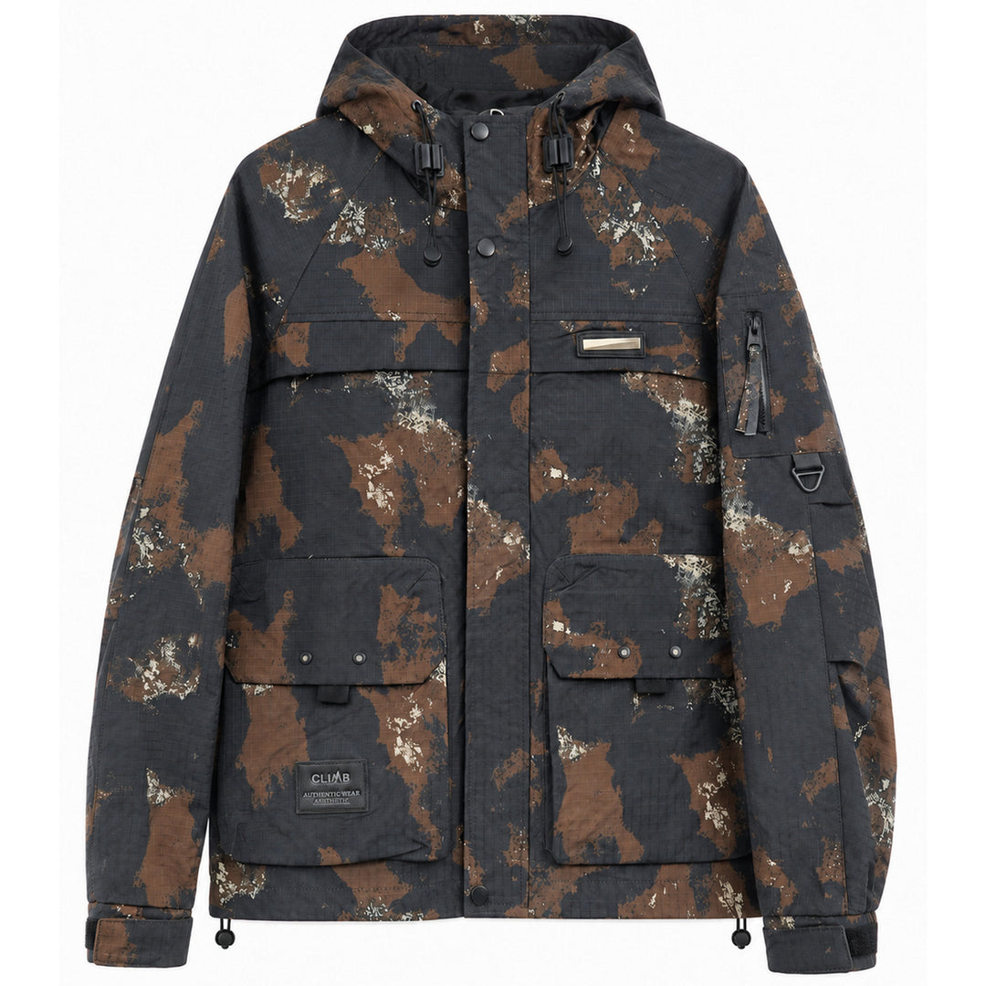 Herren Funktionale Outdoor-Jacke mit hohem Kragen – Taviero