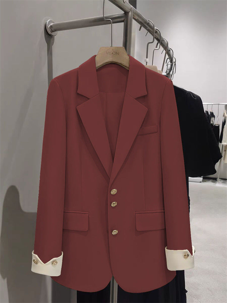 Damen Eleganter Blazer mit goldenen Knopfdetails Echo Archiv