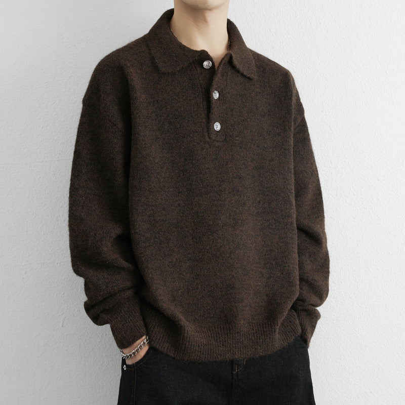 Herren Pullover mit modernem Kragen Echoarchiv