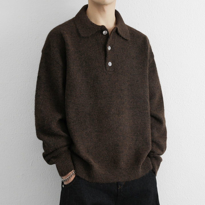 Herren Pullover mit modernem Kragen Echoarchiv