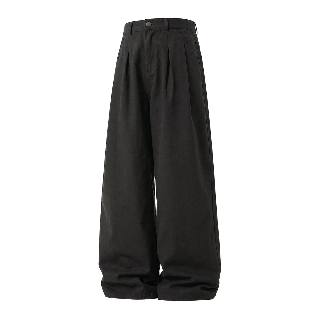 Damen Hochgeschnittene Bundfaltenhose mit extra weitem Bein Echo Archiv