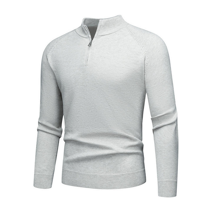 Herren modischer Pullover mit kurzem Reißverschluss Echoarchiv