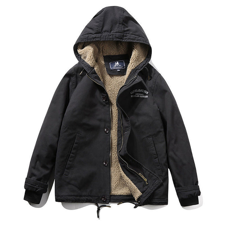 Herren Thermoisolierter Canvasparka mit vollem Sherpa-Innenfutter und Kapuze Echo Archiv