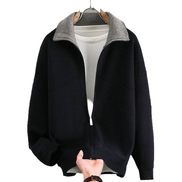Stilvoller Herren-Sweatshirt-Jacke mit hohem Kragen Echo Archive