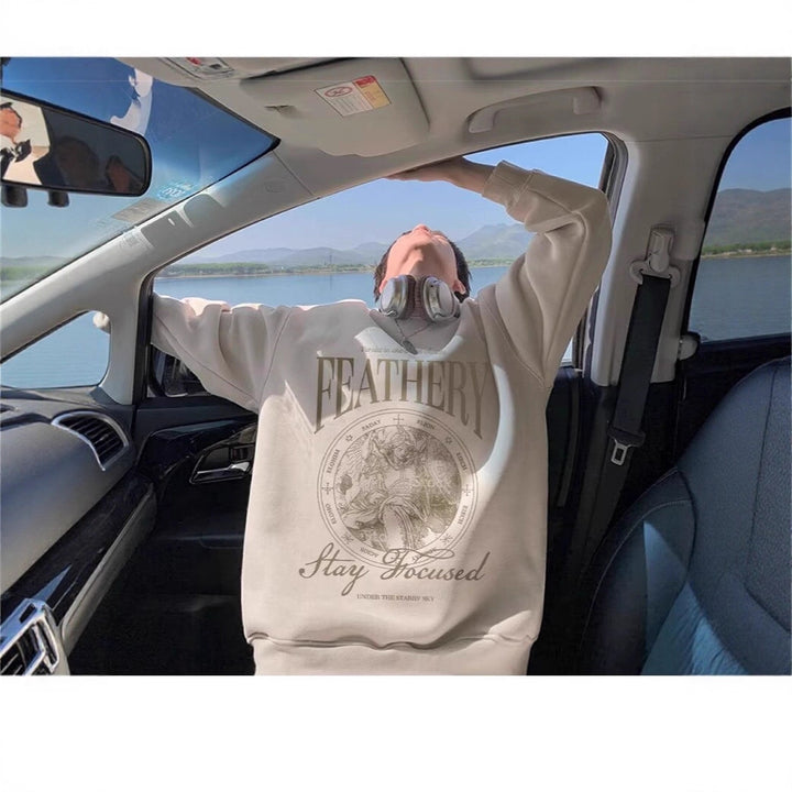Unisex Lässiger Sweatshirt mit grafischem Druck Echoarchiv