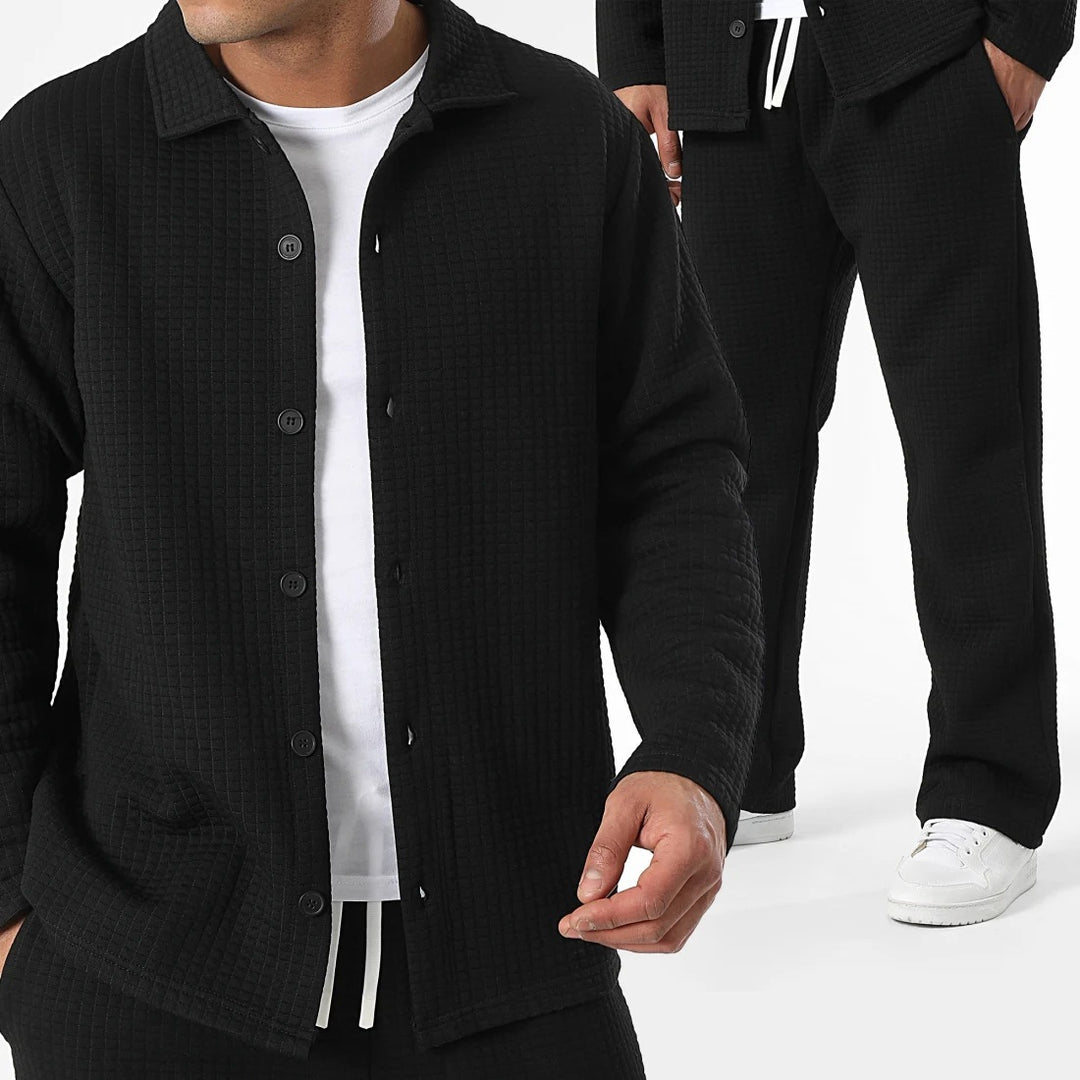 Herren strukturierte Jacke im modernen Design Echoarchiv