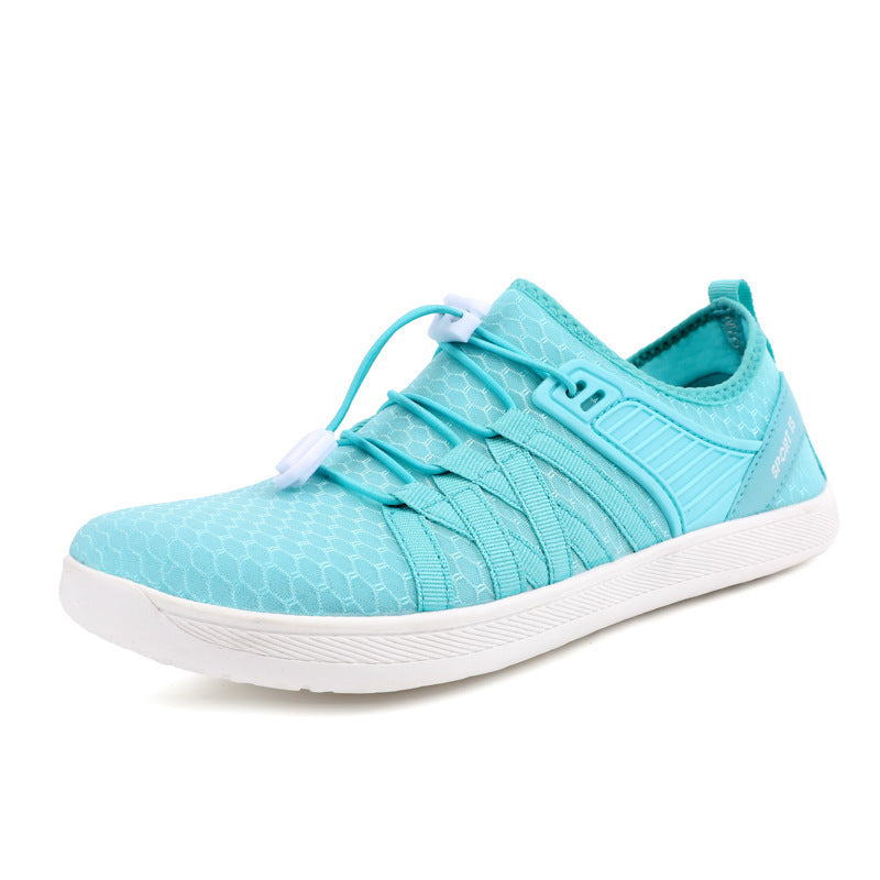 Unisex nan flacher Stadt-Sneaker mit Schnellzugverschluss, elastischem Strickoberteil und stoßabsorbierender Leichtsohle Echo Archiv
