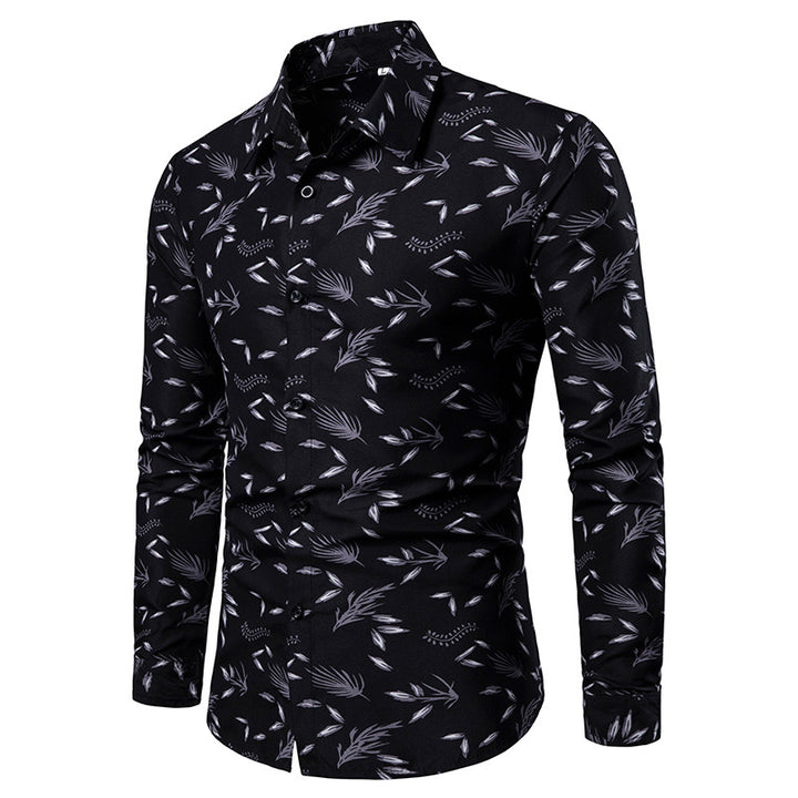 Herren Elegantes und stilvolles Hemd mit floralem Muster Echoarchiv