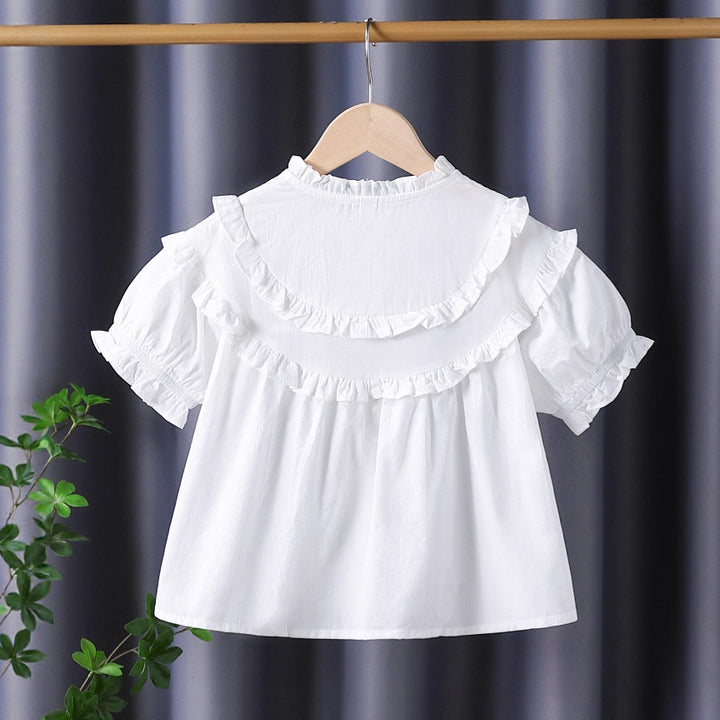 Mädchen Rüschenbluse mit eleganter Knopfleiste Echo Archiv
